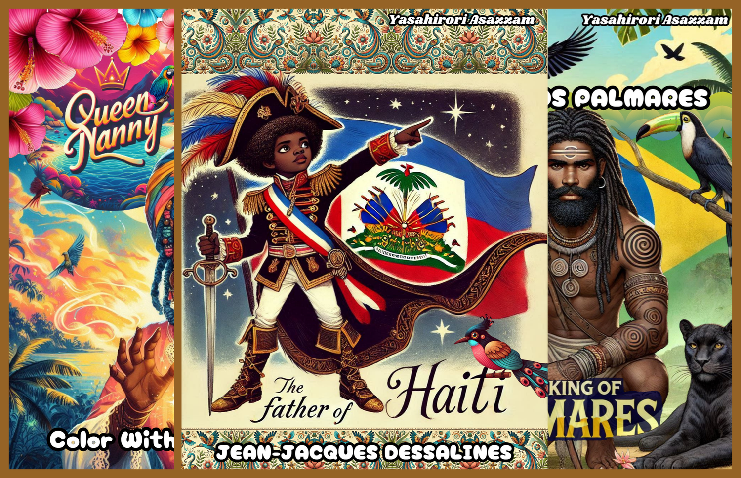 Pan African Heroes Coloring Books
